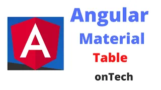 Learn Angular Material Part Angular Material Table Angular Material for Beginner