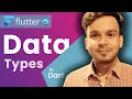 Data Types in Dart Dart Tutorial for Flutter in Hindi Integer Double String and Boolean Hindi