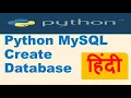 2 Python MySQL Create Database Python Tutorial in Hindi