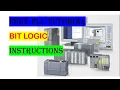 PLC Programming Bit Logic Instructions Step 7 Simatic Manager S7-300 Free TUTORIAL