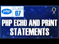 PHP echo and print Statements in Urdu Hindi eTutor Urdu