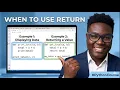 When to use return Keyword in Python