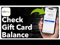 How To Check eBay Gift Card Balance