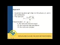 c programme to solve quadratic equations