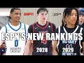 ESPN S UPDATED BASKETBALL RANKINGS Class of 2027-2029