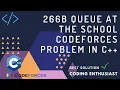 266B Queue at the School codeforces problem in c Queue at the school codeforces for beginners