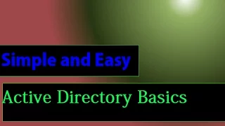 Tech Support Courses Post logon Batch Script Active Directory Basics