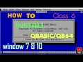 How to install in window 7 10 Class 6 Programming with QBASIC Computer programming