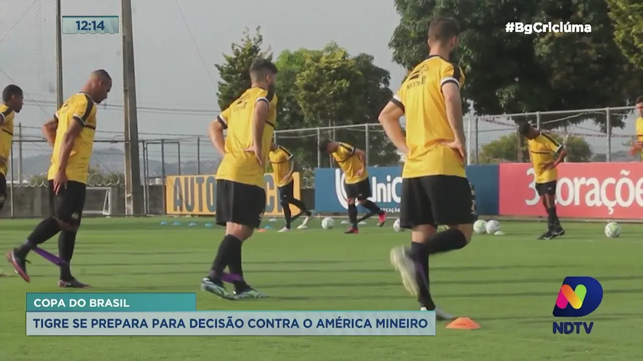 Criciúma se prepara para enfrentar o América Mineiro em jogo decisivo pela Copa do Brasil
