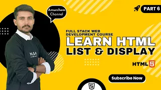 HTML Tutorial for Beginners HTML Lists Block vs Inline Elements Web Development Course FREE