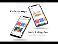 Restaurant Menu UI Application using ionic 5 and Angular Framework V9 - Free Open Source
