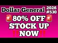 2026 Dollar General Couponing 80 OFF STOCK UP NOW MUST WATCH
