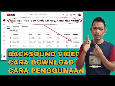 Download MP3 Cara Menggunakan BackSound Musik Dari YouTube Audio Library Aman dan Gratis