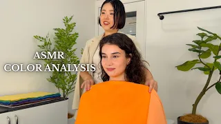 (ASMR) I GOT MY PERSONAL COLOR ANALYSIS!!!! detailed color comparing (that was eye opening for real)