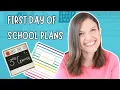 PLAN WITH ME - My First Day Back-to-School Activities