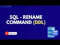 9 DDL - Rename Command