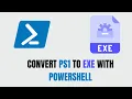 Convert PS1 to EXE with PowerShell