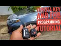 HOW TO PROGRAM A TOYOTA KEY AND FOB PROGRAMMING TUTORIAL AUTEL IM508