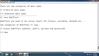 Java Fundamentals