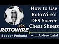 How to Use RotoWire s Daily Fantasy Soccer Cheat Sheets