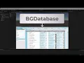 BG Database v 1 8 6 trailer a data manager for Unity game engine