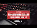 Loops in VB Programming Exercise Lecture 1