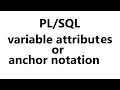 variable attributes or anchor notations in anchor notations in tutorial