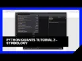 Python Quants Tutorial 3 - Symbology Refinitiv Developers