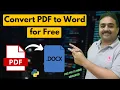 How to Convert PDF to Word for Free with Python PDF to DOCX Converter