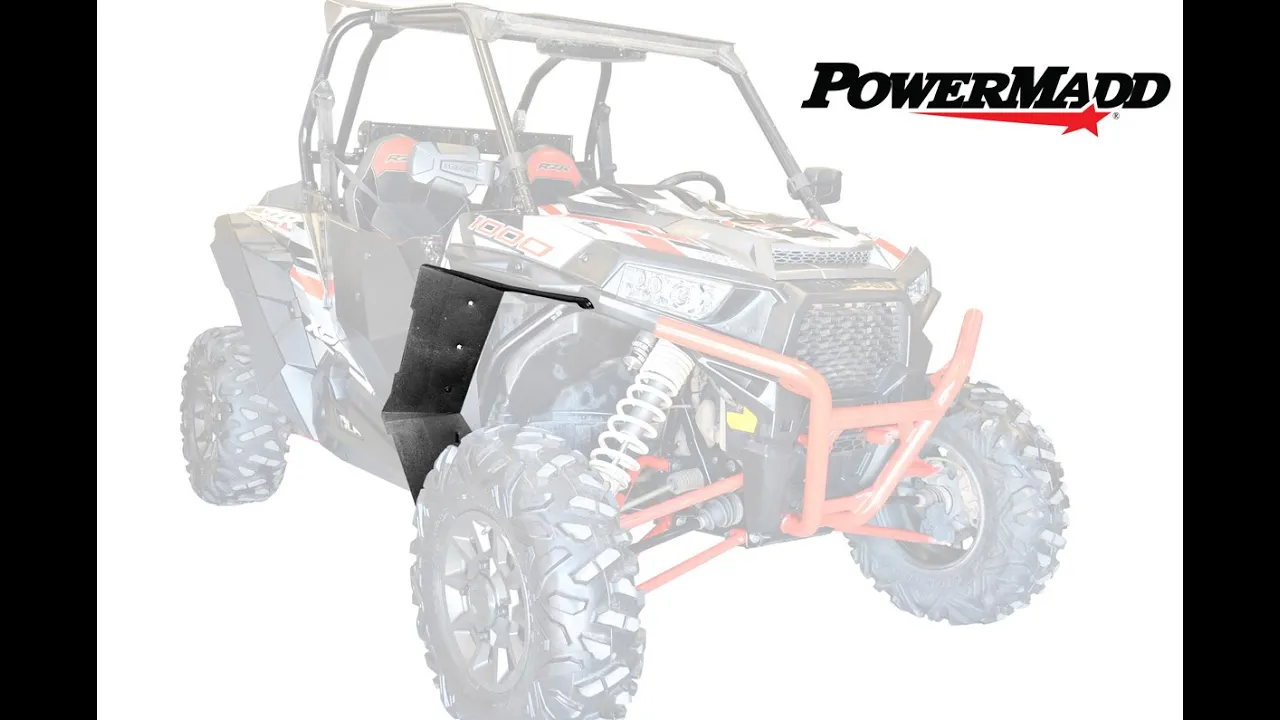 Polaris RZR XP Fender Flare Extensions Front Only by PowerMadd 62003