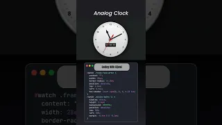 Create a REALISTIC Analog Clock Using HTML CSS JavaScript