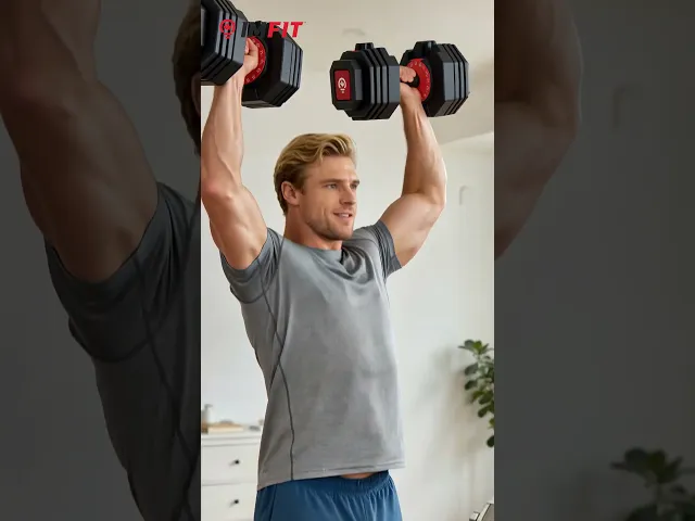 Haltère ajustable IMFIT de 2,3 kg à 23,8 kg avec poignée ergonomique - Poids réglable de 2,3 kg à 23,8 kg. 15 niveaux de poids ajustables, design compact et peu encombrant, pour des exercices faciles à réaliser.