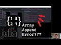 How to Append Arrays in Julia