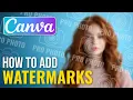 How to Add a Watermark to Photos in Canva Beginner Tutorial