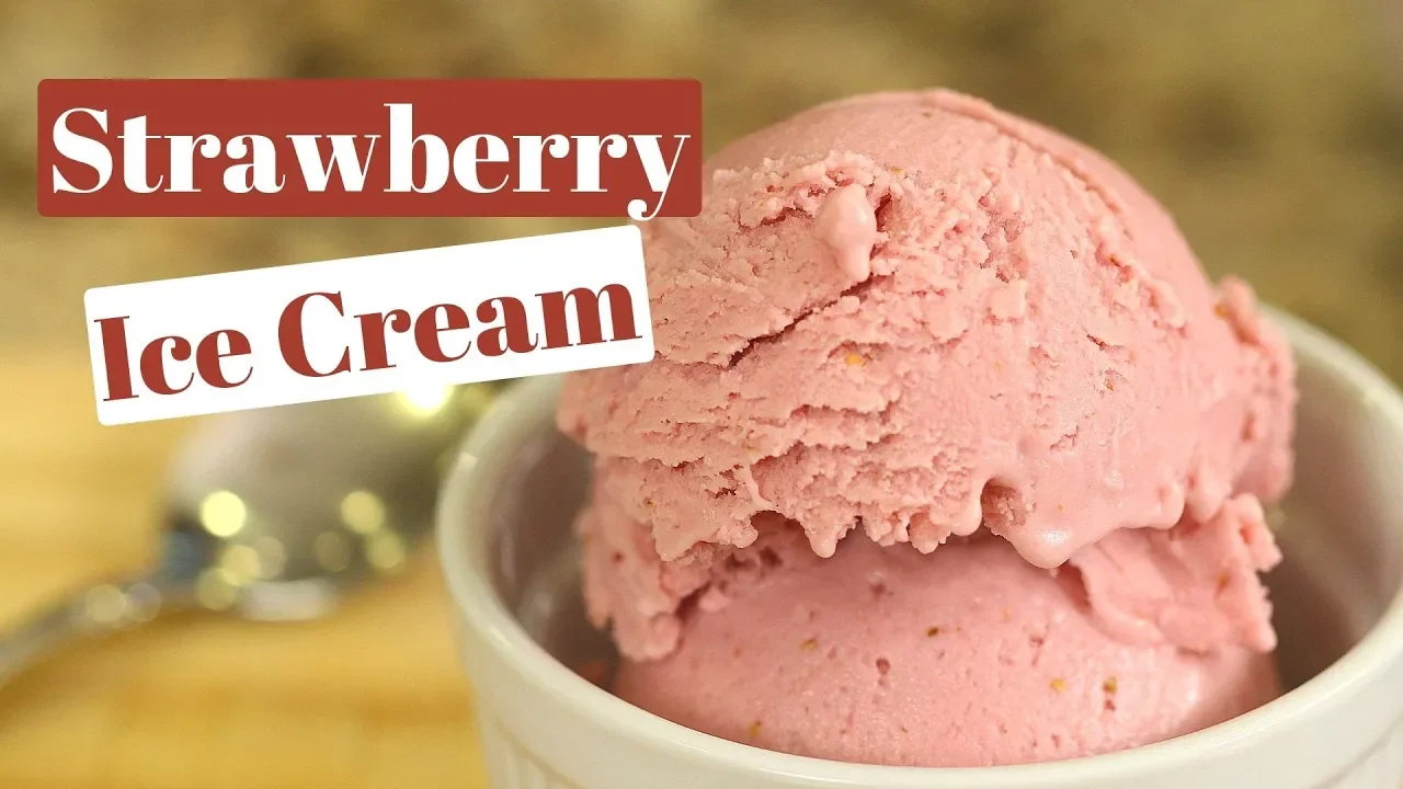 Paleo Vegan Gluten Free Strawberry Ice Cream   Rockin Robin Cooks