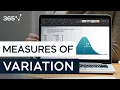 Variance Standard Deviation Coefficient of Variation