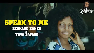 reekado banks speak to me ft tiwa savage official reaction video terapi reacts