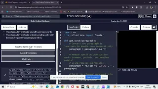 Word Frequency Python Coding Challenge Solved by Alfredo Gonzalez C