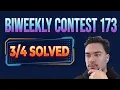 LeetCode Biweekly Contest 173 Solved
