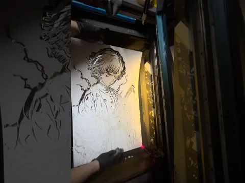 Cutting Zenitsu Stencil #DemonSlayer #art #stencils #zenitsu