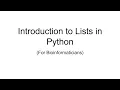 Episode 8 Introduction to Lists in Python For Bioinformaticians