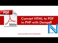PHP DomPDF Convert HTML to PDF in PHP with Dompdf 2021 Dompdf version dompdf - 1-0-2