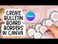 Create Bulletin Board Borders for Your Classroom Using Canva and a Cute Composition Notebook Theme