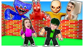 СТРОЙ СТЕНЫ ЧТОБЫ ВЫЖИТЬ от МОНСТРОВ в РОБЛОКС 2 ROBLOX 