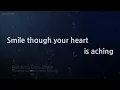 Nat King Cole - Smile (Melody) (Karaoke Version)