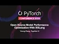 Open Source Model Performance Optimization With SGLang - Yineng Zhang Together AI