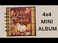 DIY 4x4 Mini Album Tutorial Fall Craft Fair Idea Boutique Style on a Budget