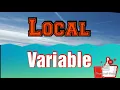 LOCAL VARIABLE IN PHP HINDI LOCAL SCOPE BCA III UNIT I