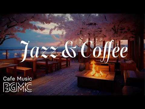 Cozy Cafe Music — Cherry Blossom Sunset Cafe Jazz ☕ Smooth Jazz & Soft Bossa for Hanami Evening