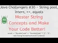 Java Challengers - String pool intern equals